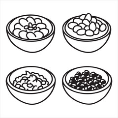 A Hearty and Wholesome Bean Salad, a Tricolor Medley of Protein-rich Legumes and Fresh Vegetables in a Light Vinaigrette Dressing