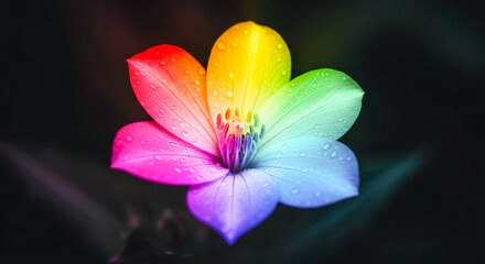 pink and yellow flower