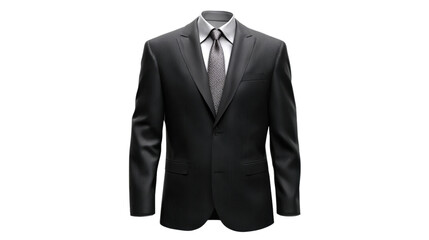 Sophisticated Charcoal Suit with Patterned Tie for Professional Attire and Formal Occasions