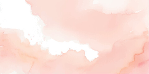 Abstract Pastel Pink Watercolor Background with Soft Gradient Brush Strokes and White Paper Texture for Elegant Invitations, Web Templates, and Branding Design