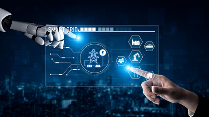 AI optimizes smart grid infrastructure by integrating renewable energy, managing distribution, and...