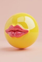 Obraz premium kissing emoji
