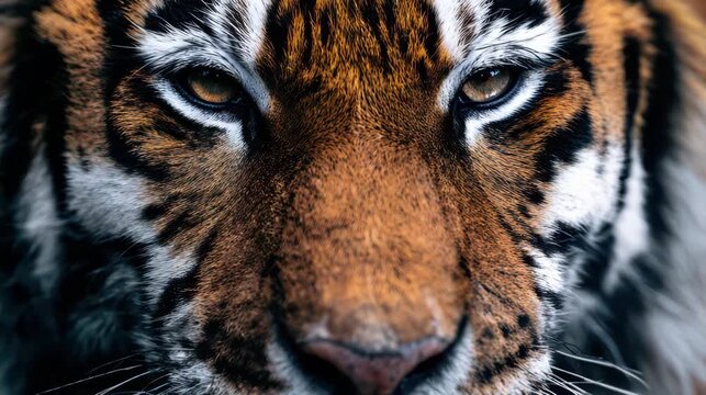 close-up portrait of a majestic tiger