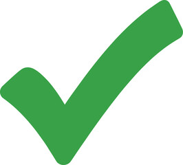 Minimal Green Check Mark Approval Icon