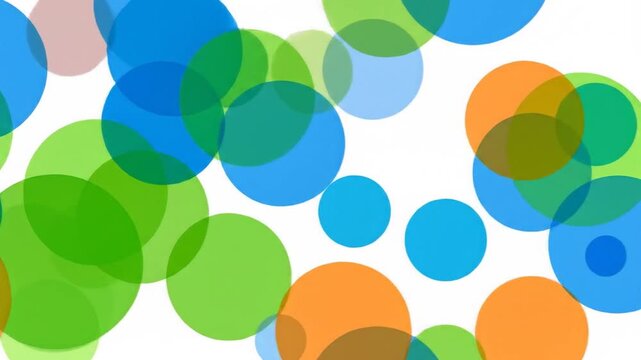 Abstract circles of translucent color