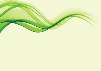 green wave background pattern