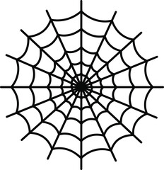 Obraz premium Creepy spiderweb design for Halloween promotions and spooky season graphics, perfect for adding a touch of eerie elegance to your projects