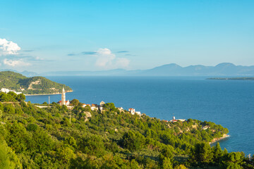 Catholic church in Igrane village on Makarska riviera, Makarska riviera, Dalmatia region of Croatia