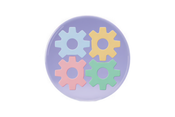  3d rendered team collaboration icon isolated on transparent background