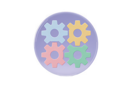  3d rendered team collaboration icon isolated on transparent background