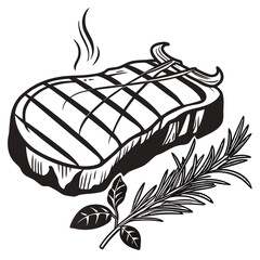 hand drawn black and white vector illustration