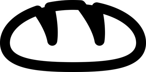 bread icon, symbol, logo