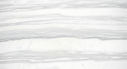 Obraz premium Horizontal pattern of white marble with grey streaks, abstract