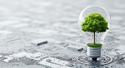 Green Technology Symbolizing Sustainable Energy Innovation and Ecological Growth