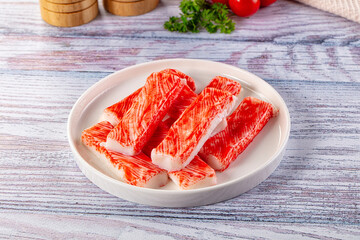 Crab stick surimi fish meat