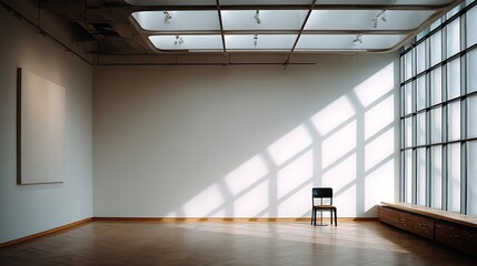 empty room with a window