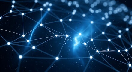 Global Network Connections Abstract Digital Futuristic Background Displaying Connectivity