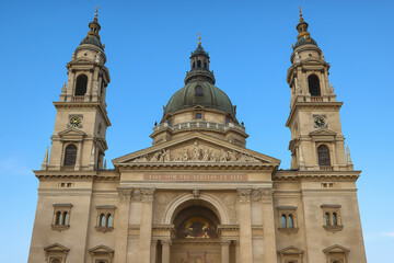 Fototapeta premium Saint Stephen's Basilica in Budapest's historic centre, Budapest, Hungary.
