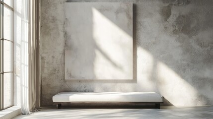 Modern interior room mockup