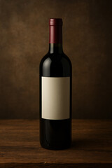 Fototapeta premium Wine Bottle high quality realistic image.