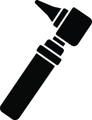 Scalable vector illustration of an otoscope medical tool icon for healthcare graphics