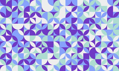 Abstract geometric pattern with pastel purple, blue, and green hues.  Modern, seamless design ideal for backgrounds, textiles, website design, or branding.