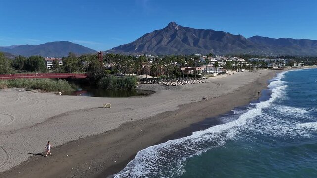 Aerial view of Puerto Ban&uacute;s and La Concha