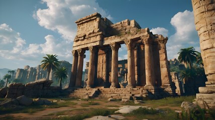 Fototapeta premium ruins of the roman forum in rome italy