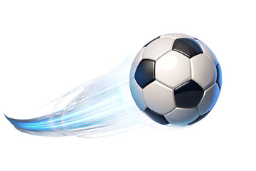 Fototapeta premium Soccer ball motion blur isolated on a transparent background
