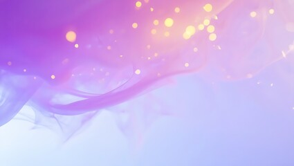 Fototapeta premium Abstract Purple Swirl with Golden Bokeh Lights Dreamy Background for Graphic Design