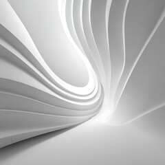 Abstract White Waves with Curves Over Textured Surface, Creative Design Concept