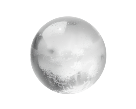 Abstract celestial body on isolated backdrop presenting an element of cosmic wonderment