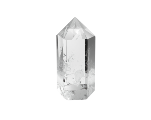 Elegant crystal specimen showcasing its pure transparency and geometric complexity of its structure