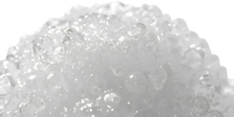 Macro Ice Crystals: A detailed macro shot of glistening ice crystals, revealing their delicate structure and pure form, each tiny facet reflecting the essence of winter's embrace.