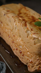 Close-Up of Caramelized Molotov