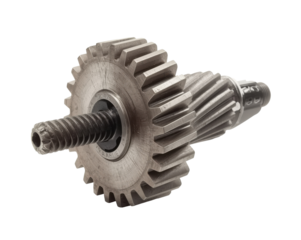 Precision engineering exemplified in a meticulously crafted metal gear assembly showcasing mechanical artistry