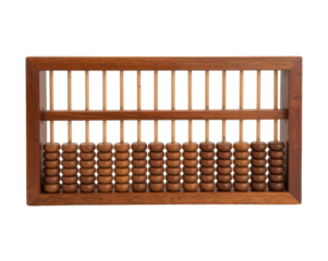 Detailed Wooden Abacus for Financial Calculation and Education in Arithmetic and Mathematics