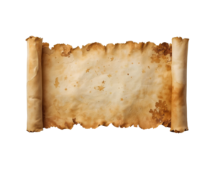 An old-fashioned scroll with decorative elements, perfect for fantasy stories or historical themes