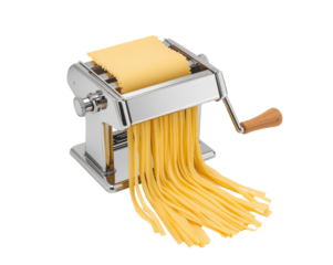Making fresh pasta with a manual pasta machine, bringing the taste of Italy to your kitchen