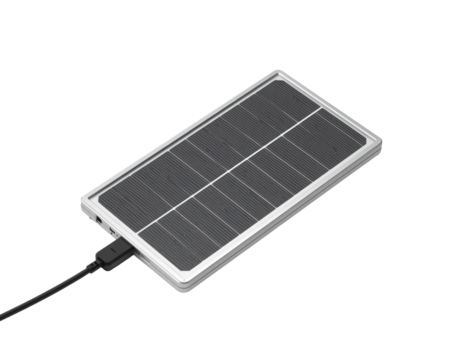 Portable solar panel with usb connection showcasing sustainable energy solutions for modern devices