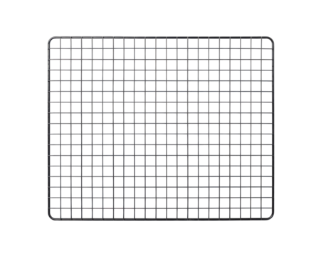 Simple metal grid pattern against a high contrast representing organization and structure