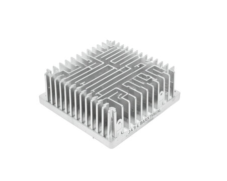 Sophisticated aluminum heat sink, ideal for cooling electronic components in diverse applications