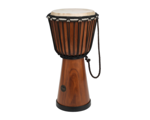 Studio shot of a djembe drum showcasing its craftsmanship and musical heritage beautifully