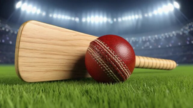  cricket ball close up india stadium video