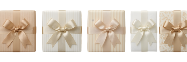 Gift Boxes Elegance: A selection of meticulously wrapped gift boxes, each adorned with a delicate bow, exuding an air of sophistication and anticipation, ideal for conveying sentiments of love.
