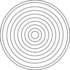 Concentric Circle Design with Multiple Rings for Abstract Backgrounds and Visuals