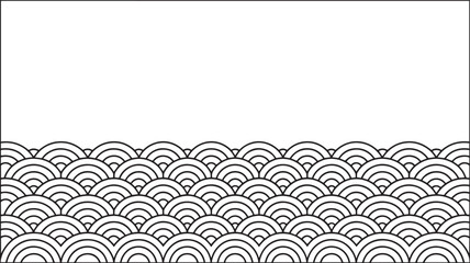 Seigaiha Wave Pattern A Traditional Japanese Design Vector Graphic for Backgrounds and Art