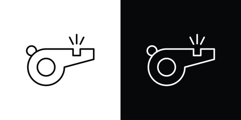 Whistle icon logo template designs.