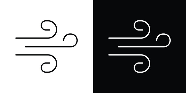 Wind icon logo template designs.