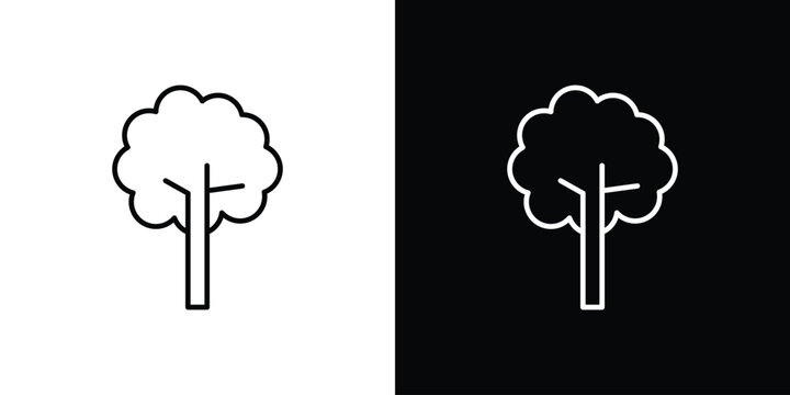 Tree icon logo template designs.